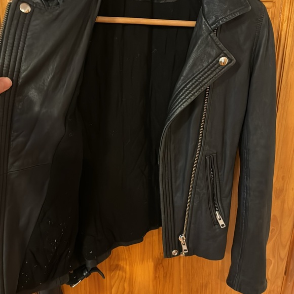 IRO black leather jacket size 36 - Picture 2 of 4